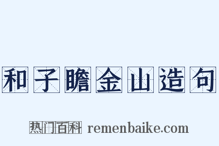 和子瞻金山造句是什么意思的图片